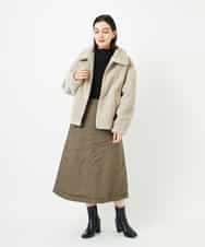 NSDAF84390 GIANNI LO GIUDICE(小さいサイズ)(メゾン ドゥ サンク) ステンカラープードルブルゾン ベージュ