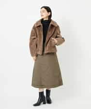 NSDAF84390 GIANNI LO GIUDICE(小さいサイズ)(メゾン ドゥ サンク) ステンカラープードルブルゾン ベージュ