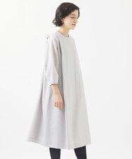 NSEAC90390 GIANNI LO GIUDICE(小さいサイズ)(メゾン ドゥ サンク) ウールジョーゼットワンピース ライトグレー