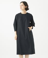 NSEAC90390 GIANNI LO GIUDICE(小さいサイズ)(メゾン ドゥ サンク) ウールジョーゼットワンピース ブラック