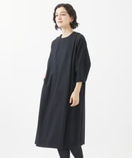 NSEAC90390 GIANNI LO GIUDICE(小さいサイズ)(メゾン ドゥ サンク) ウールジョーゼットワンピース ブラック
