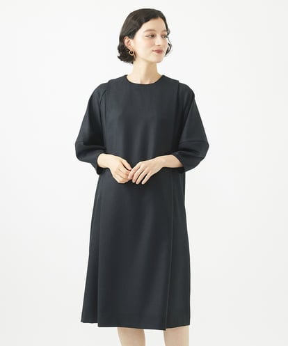 NSEAC90390 GIANNI LO GIUDICE(小さいサイズ) ウールジョーゼットワンピース