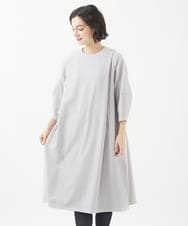 NSEAC90390 GIANNI LO GIUDICE(小さいサイズ)(メゾン ドゥ サンク) ウールジョーゼットワンピース ブラック
