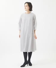 NSEAC90390 GIANNI LO GIUDICE(小さいサイズ)(メゾン ドゥ サンク) ウールジョーゼットワンピース ブラック