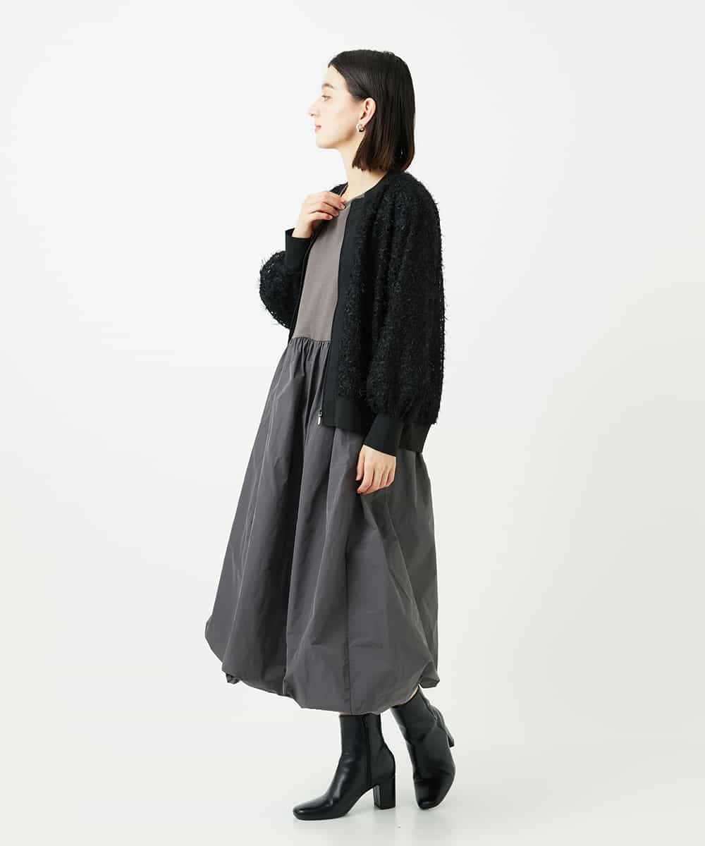 NSEAF81230 Maison de CINQ(メゾン ドゥ サンク) ドッキングバルーンワンピース ダークグレー