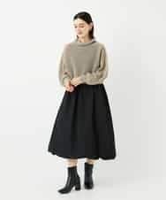 NSEAF81230 Maison de CINQ(メゾン ドゥ サンク) ドッキングバルーンワンピース ダークグレー