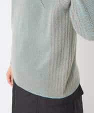 NSFAF82360 Maison de CINQ(メゾン ドゥ サンク) メクラジマカシミヤニット ライトブルー