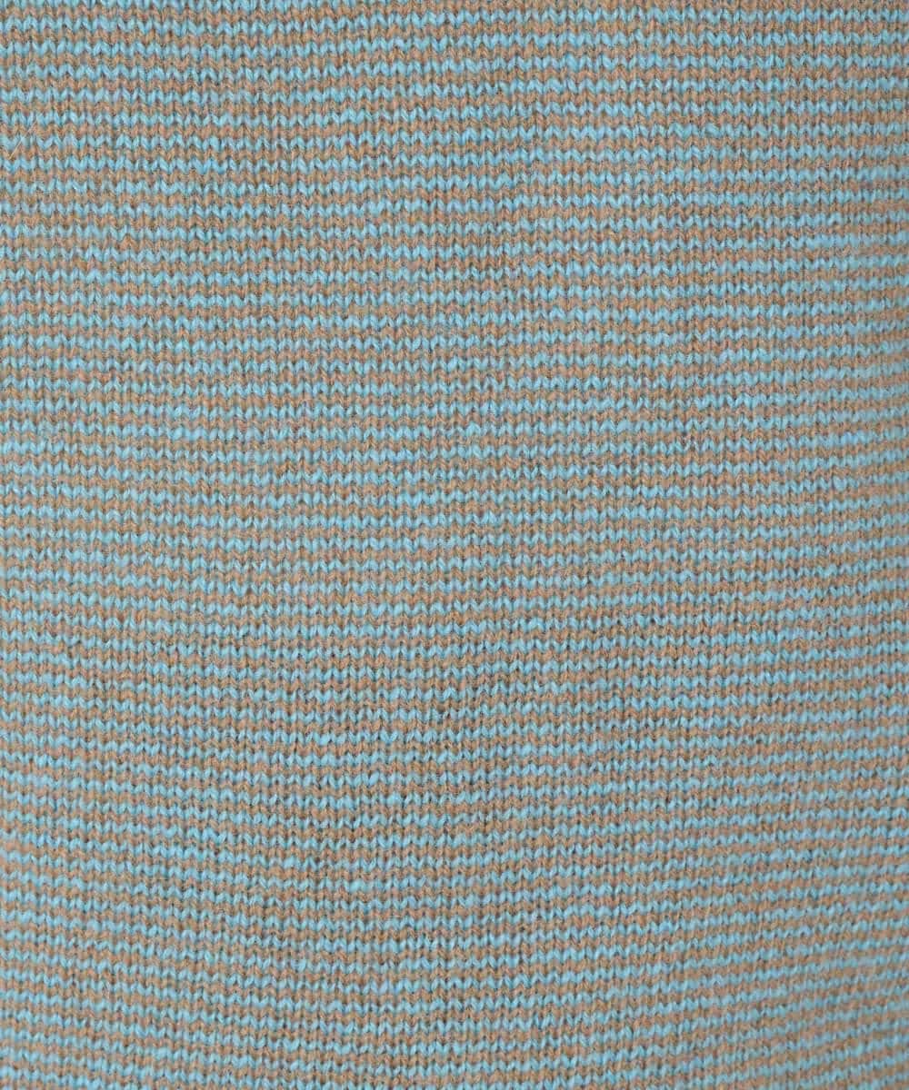 NSFAF82360 Maison de CINQ(メゾン ドゥ サンク) メクラジマカシミヤニット ライトブルー
