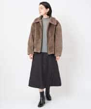 NSFAF82360 Maison de CINQ(メゾン ドゥ サンク) メクラジマカシミヤニット ライトブルー