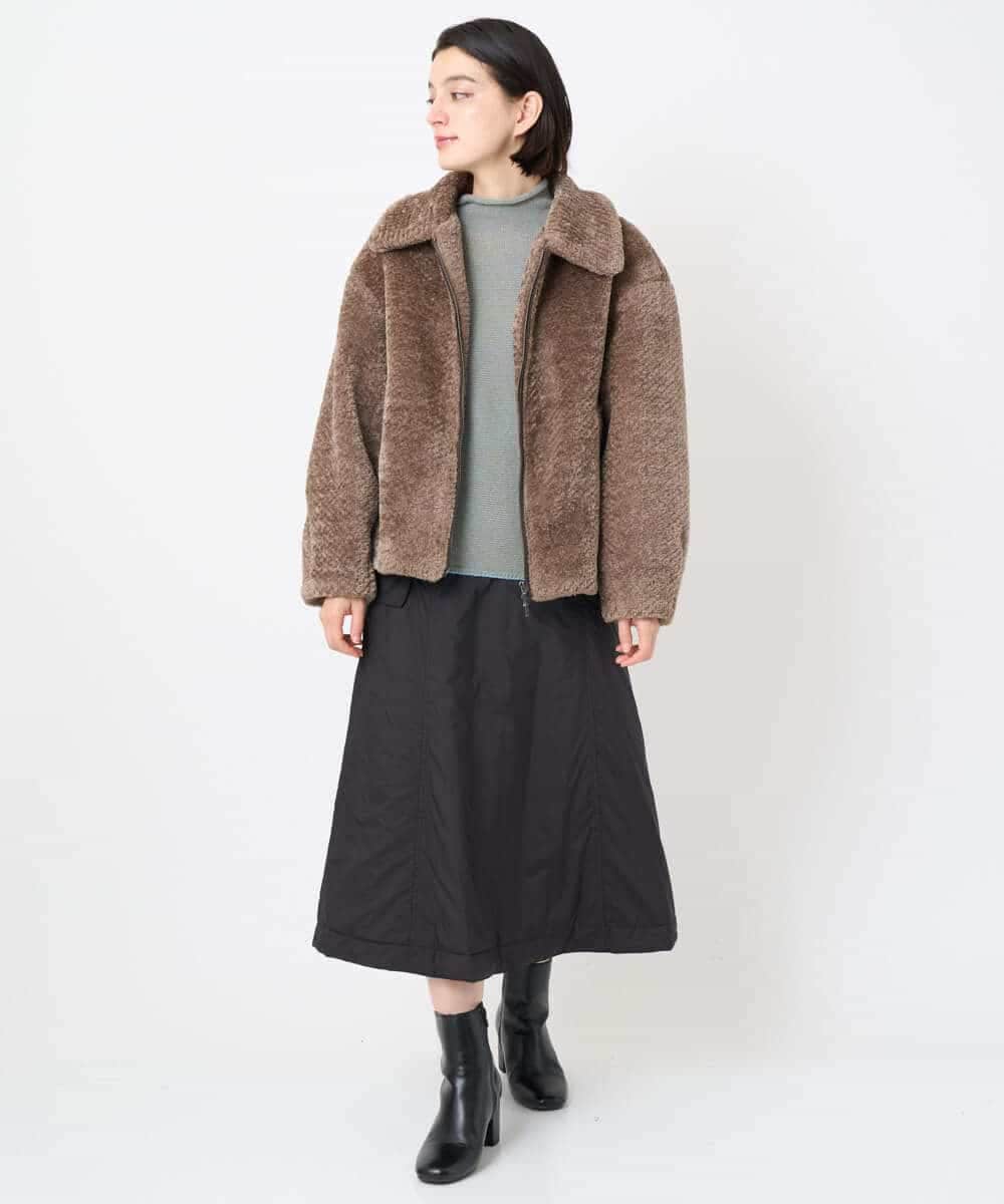 NSFAF82360 Maison de CINQ(メゾン ドゥ サンク) メクラジマカシミヤニット ライトブルー