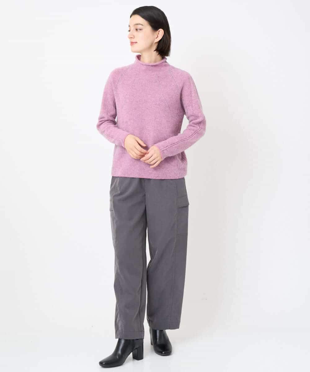 NSFAF82360 Maison de CINQ(メゾン ドゥ サンク) メクラジマカシミヤニット ライトブルー