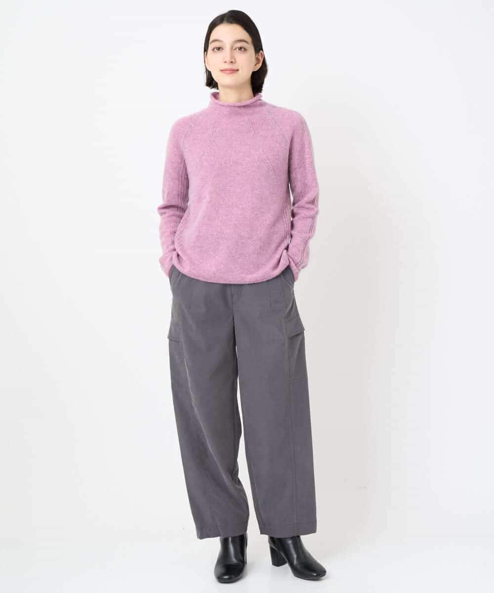 NSFAF82360 Maison de CINQ(メゾン ドゥ サンク) メクラジマカシミヤニット ライトブルー