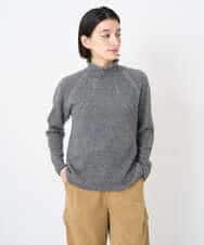 NSFAF82360 Maison de CINQ(メゾン ドゥ サンク) メクラジマカシミヤニット ダークグレー