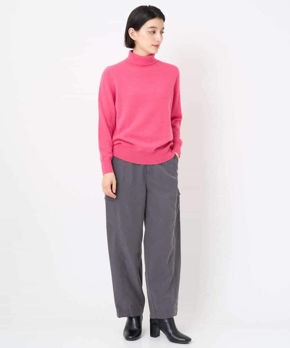 NSFAF83360 Maison de CINQ(メゾン ドゥ サンク) タートルネックカシミヤニット ライトグレー