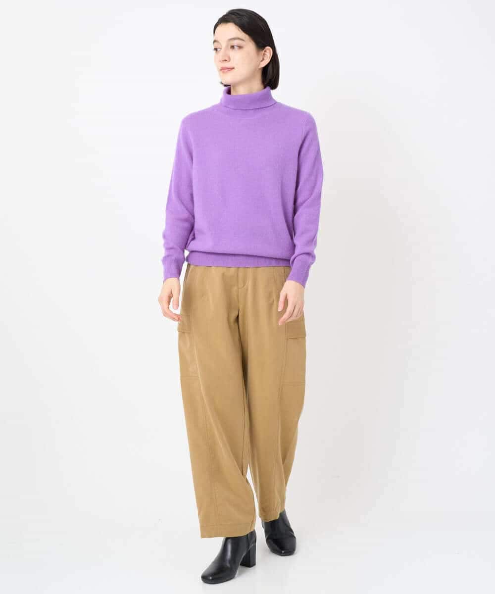 NSFAF83360 Maison de CINQ(メゾン ドゥ サンク) タートルネックカシミヤニット ライトグレー