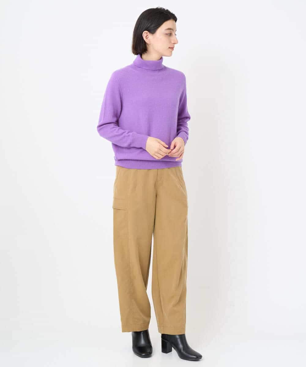 NSFAF83360 Maison de CINQ(メゾン ドゥ サンク) タートルネックカシミヤニット ライトグレー