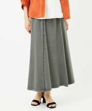NSHJC94270 Maison de CINQ(メゾン ドゥ サンク) [セットアップ対応]カットソーデニムストレッチスカート ブルー