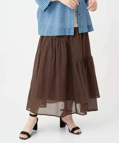 NSHJC95230 Maison de CINQ ランダムギャザースカート