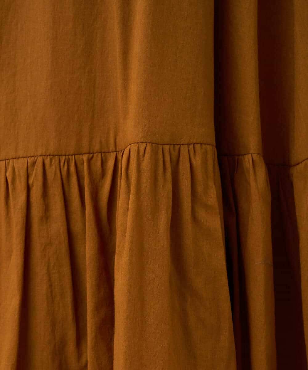 NSHJC95230 Maison de CINQ(メゾン ドゥ サンク) ランダムギャザースカート ブラウン
