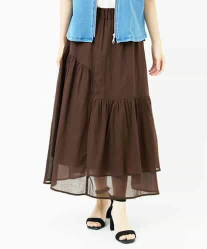 NSHJC95230 Maison de CINQ ランダムギャザースカート