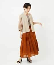 NSHJC95230 Maison de CINQ(メゾン ドゥ サンク) ランダムギャザースカート ブラウン