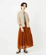 NSHJC95230 Maison de CINQ(メゾン ドゥ サンク) ランダムギャザースカート ブラウン