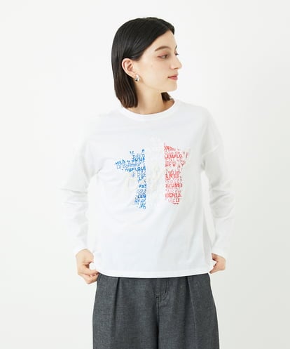 NSKAF97170 Maison de CINQ ロゴ刺繍コットンカットソー