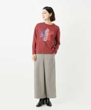 NSKAF97170 Maison de CINQ(メゾン ドゥ サンク) ロゴ刺繍コットンカットソー ブルーグリーン