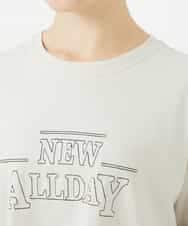 NSKHC90160 Maison de CINQ(メゾン ドゥ サンク) ワイドシルエット刺繡デザインTシャツ ベージュ