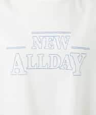 NSKHC90160 Maison de CINQ(メゾン ドゥ サンク) ワイドシルエット刺繡デザインTシャツ ベージュ