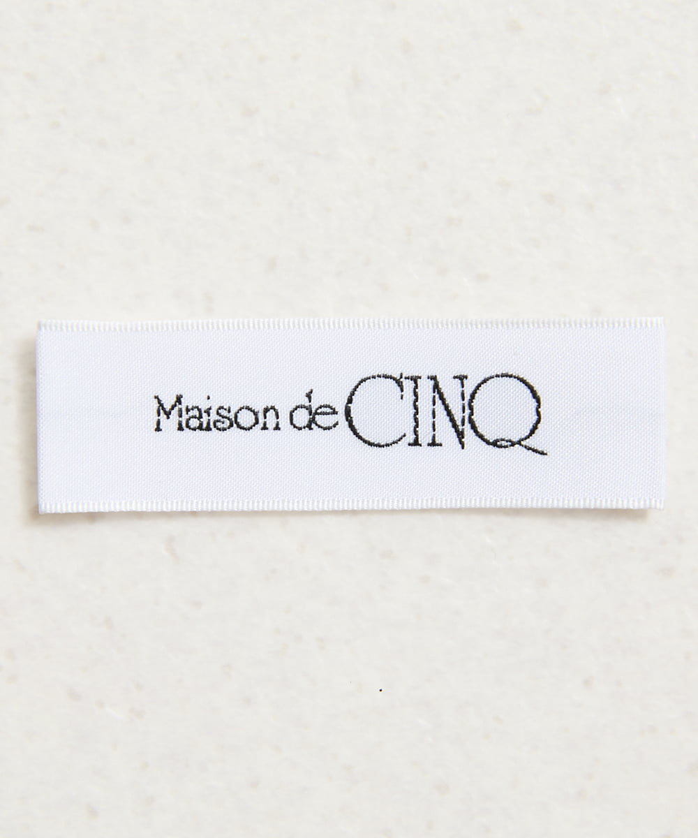NSKHC91190 Maison de CINQ(メゾン ドゥ サンク) プリント刺繍コットンTシャツ パープル