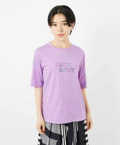 NSKHC92130  刺繍ロゴデザインコットンTシャツ