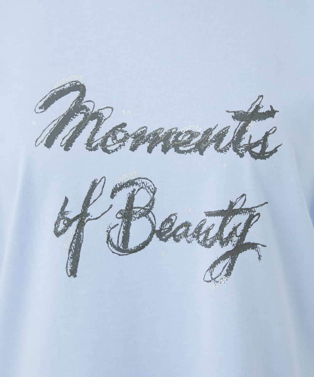 NSKHC93160 Maison de CINQ(メゾン ドゥ サンク) スリットスリーブコットンTシャツ ライトブルー