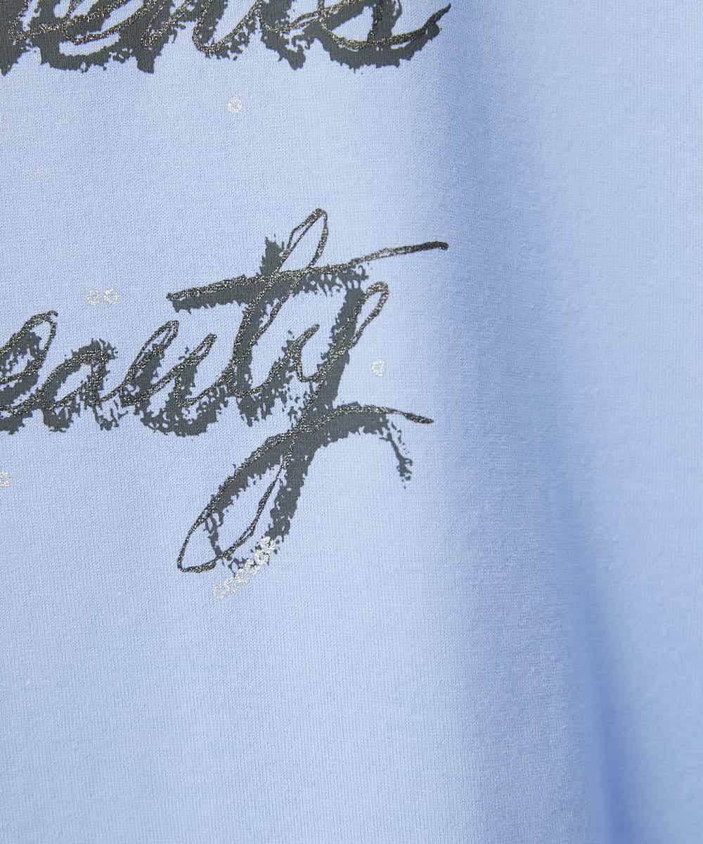 NSKHC93160 Maison de CINQ(メゾン ドゥ サンク) スリットスリーブコットンTシャツ ライトブルー