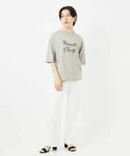 NSKHC93160 Maison de CINQ(メゾン ドゥ サンク) スリットスリーブコットンTシャツ ライトブルー