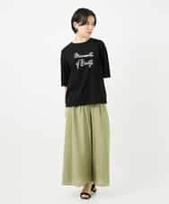 NSKHC93160 Maison de CINQ(メゾン ドゥ サンク) スリットスリーブコットンTシャツ ライトブルー