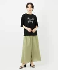NSKHC93160 Maison de CINQ(メゾン ドゥ サンク) スリットスリーブコットンTシャツ ライトブルー