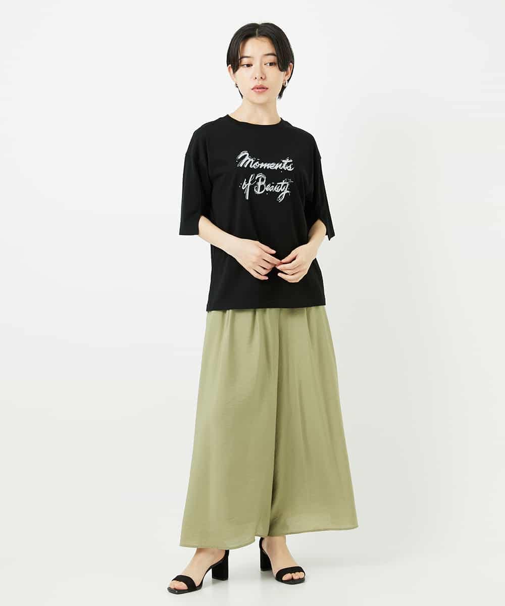 NSKHC93160 Maison de CINQ(メゾン ドゥ サンク) スリットスリーブコットンTシャツ ライトブルー