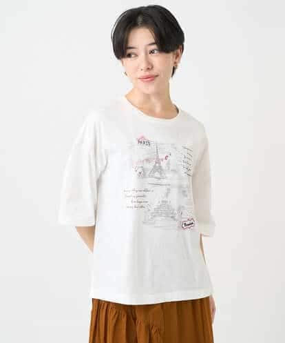 NSKJC94190  風景刺しゅうTシャツ