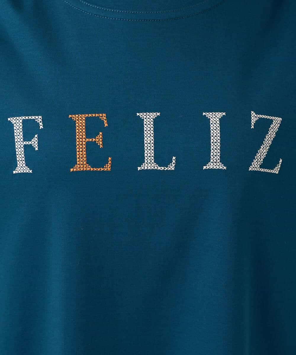 NSKJC95180 Maison de CINQ(メゾン ドゥ サンク) 刺繍ロゴワイドシルエットTシャツ ホワイト
