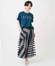 NSKJC95180 Maison de CINQ(メゾン ドゥ サンク) 刺繍ロゴワイドシルエットTシャツ ホワイト