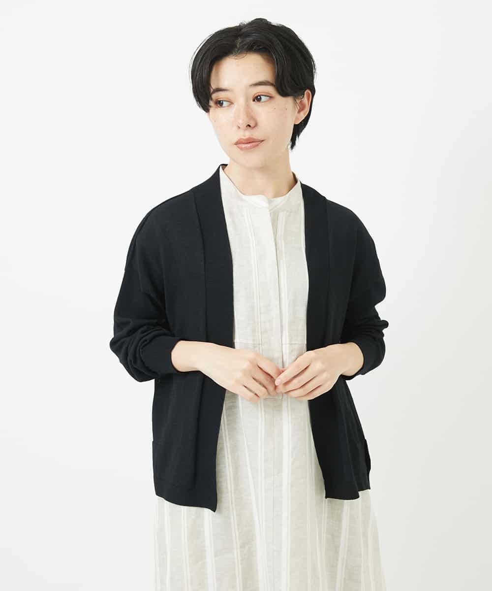NSSHC91180 Maison de CINQ(メゾン ドゥ サンク) シャンティ天竺着流しカーディガン ベージュ