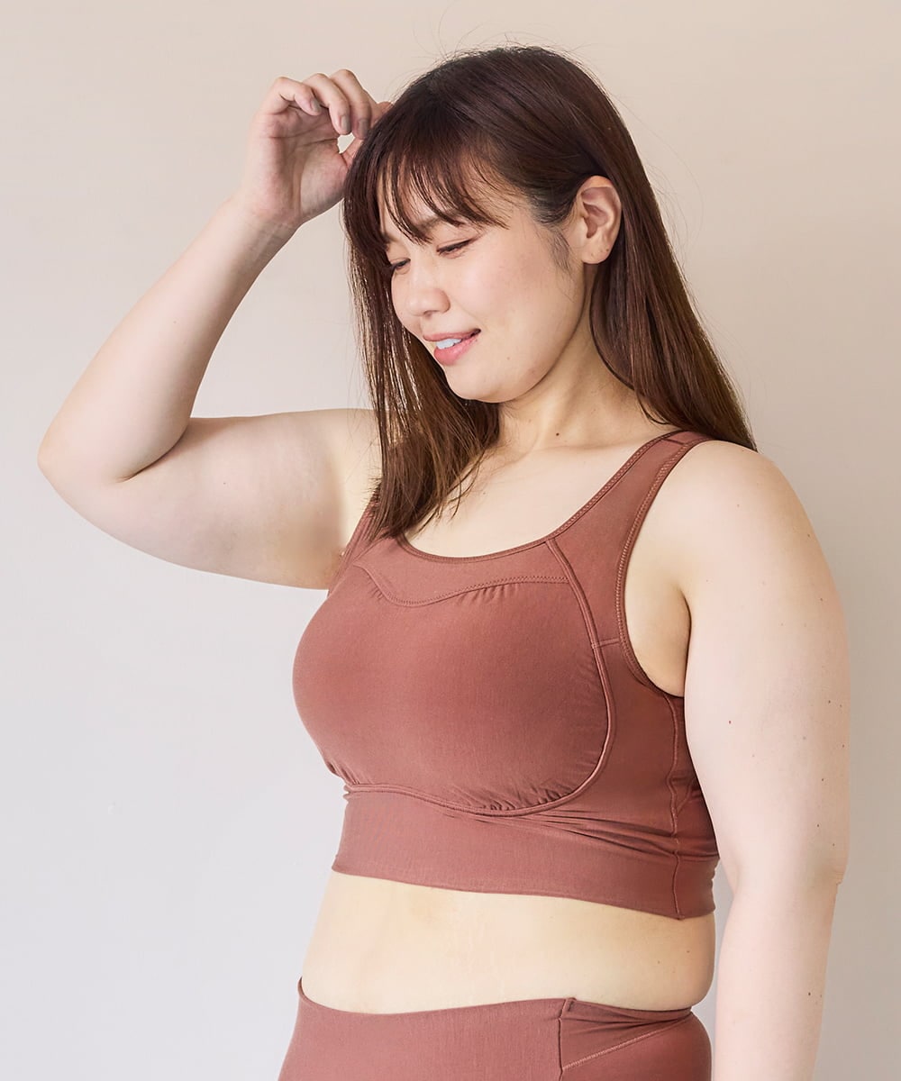 OKSAD01049 その他 emmerday!（エマーデイ）感動シルエットノンワイヤーブラ ブラウン