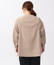 OLBAA24099 eur3(エウルキューブ) 【大きいサイズ】コーデュロイフレアブラウス ベージュ(82)
