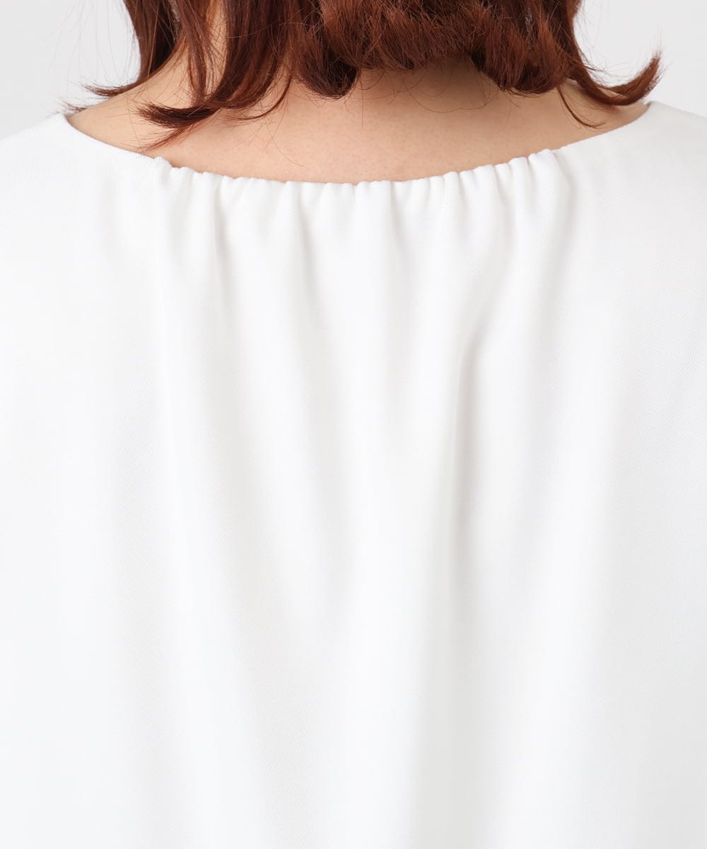 OLBBD20089 eur3(エウルキューブ) 【WEB先行販売】【大きいサイズ/11号サイズあり】2WAYブラウス ホワイト(90)