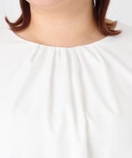 OLBBD20089 eur3(エウルキューブ) 【WEB先行販売】【大きいサイズ/11号サイズあり】2WAYブラウス ホワイト(90)