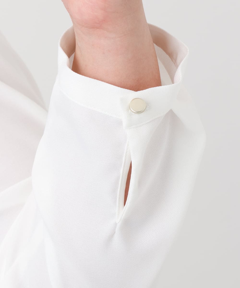 OLBBD20089 eur3(エウルキューブ) 【WEB先行販売】【大きいサイズ/11号サイズあり】2WAYブラウス ホワイト(90)