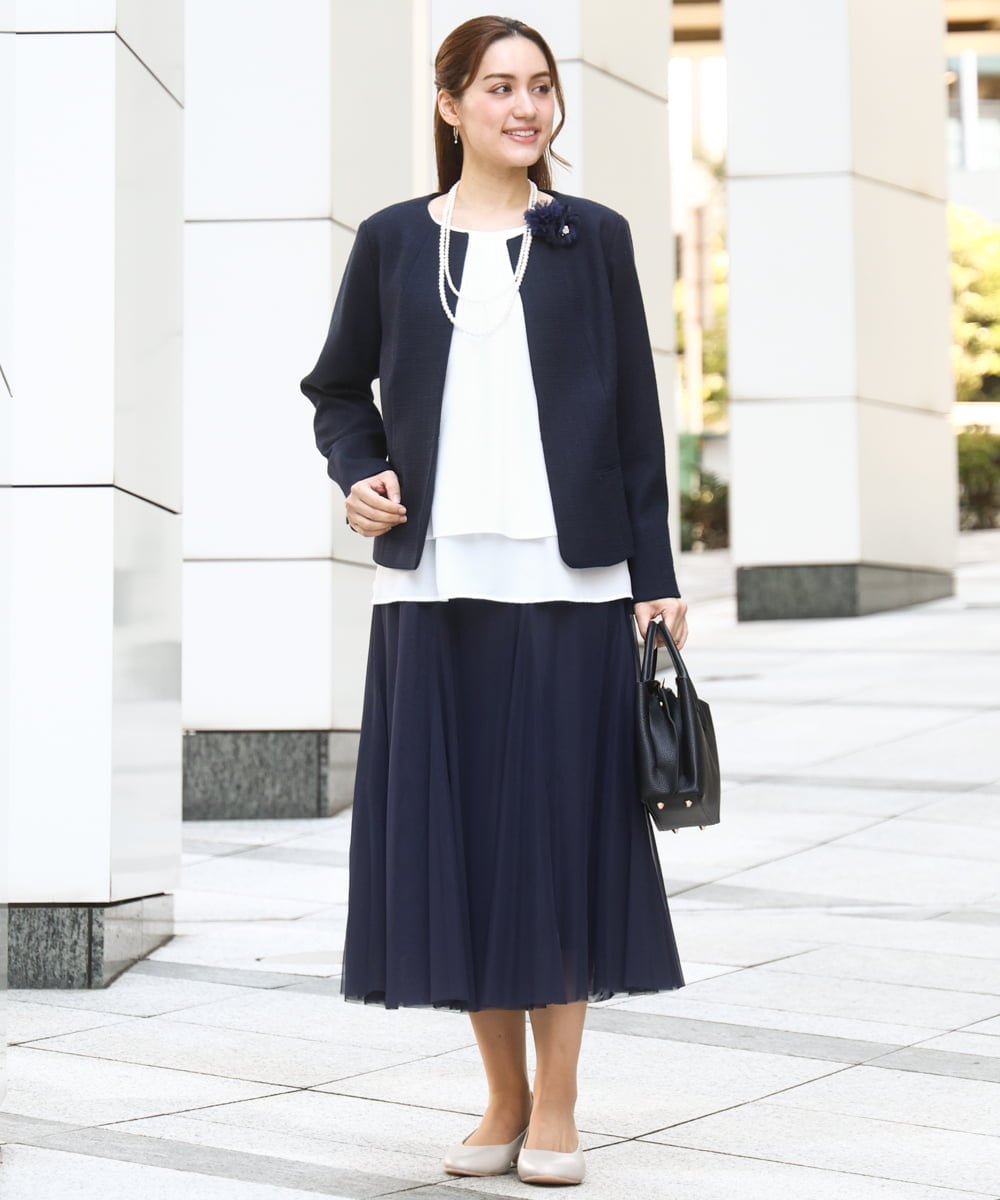 OLBBD20089 eur3(エウルキューブ) 【WEB先行販売】【大きいサイズ/11号サイズあり】2WAYブラウス ホワイト(90)