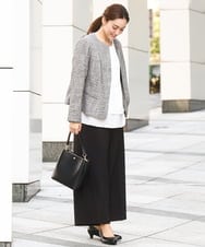 OLBBD20089 eur3(エウルキューブ) 【WEB先行販売】【大きいサイズ/11号サイズあり】2WAYブラウス ホワイト(90)