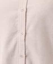 OLBBM07069 eur3(エウルキューブ) 【SOSO×eur3/大きいサイズ】起毛ノーカラーシャツ ベージュ
